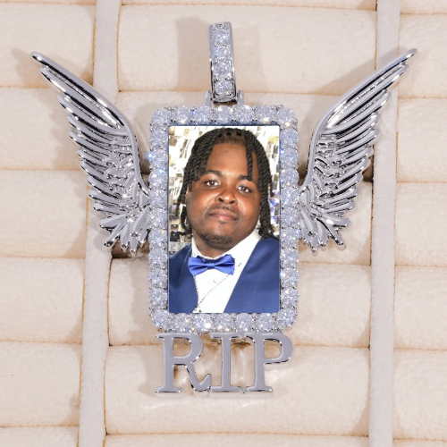 RIP WING 3D CUSTOM PICTURE PENDANT