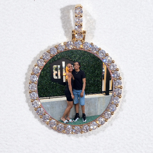 3D CIRCLE CUSTOM PICTURE PENDANT SMALL SIZE