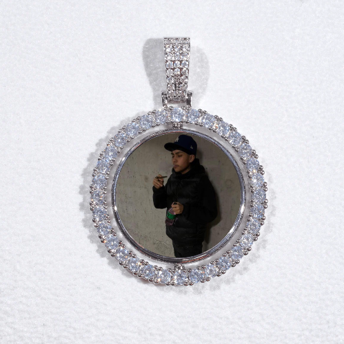 3D Spinning 2-Faced Custom Picture Pendant