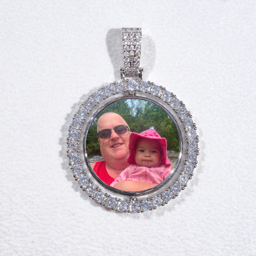 3D Spinning 2-Faced Custom Picture Pendant