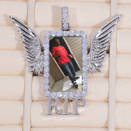 RIP WING 3D CUSTOM PICTURE PENDANT