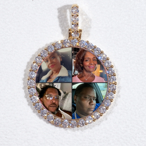 3D CIRCLE CUSTOM PICTURE PENDANT SMALL SIZE