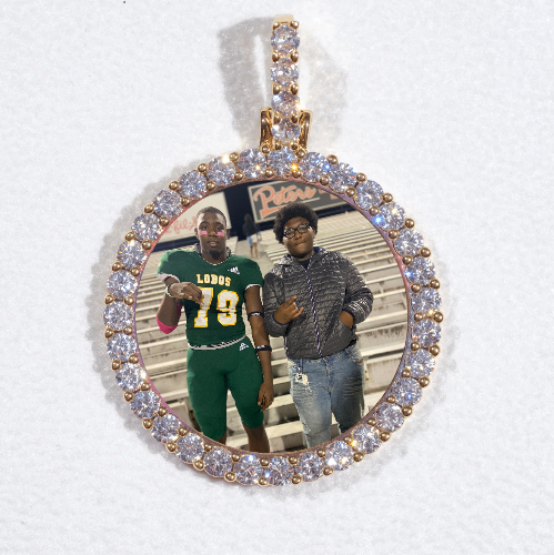 3D CIRCLE CUSTOM PICTURE PENDANT SMALL SIZE