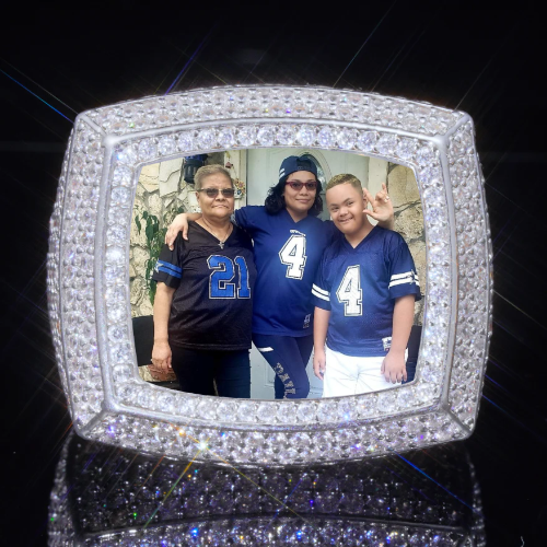 3D CUSTOM PICTURE ICED RING