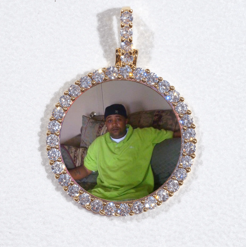 3D CIRCLE CUSTOM PICTURE PENDANT SMALL SIZE