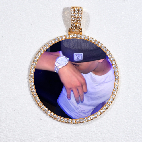 MEDIUM 3D CIRCLE CUSTOM PICTURE PENDANT