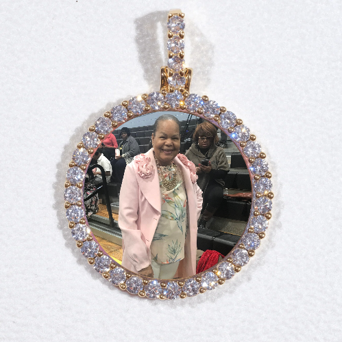 3D CIRCLE CUSTOM PICTURE PENDANT SMALL SIZE