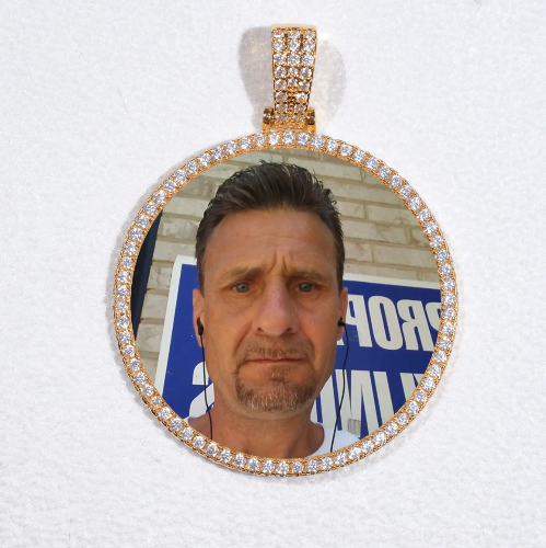 MEDIUM 3D CIRCLE CUSTOM PICTURE PENDANT
