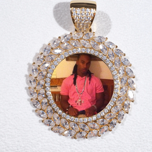 Large 3D Wheat Ear Custom Picture Pendant