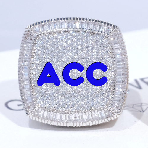 CUSTOM LETTER 3D ICED RING