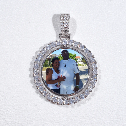 3D Spinning 2-Faced Custom Picture Pendant