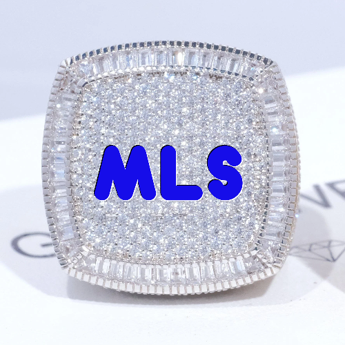 CUSTOM LETTER 3D ICED RING