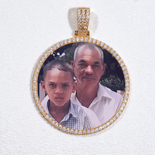 MEDIUM 3D CIRCLE CUSTOM PICTURE PENDANT