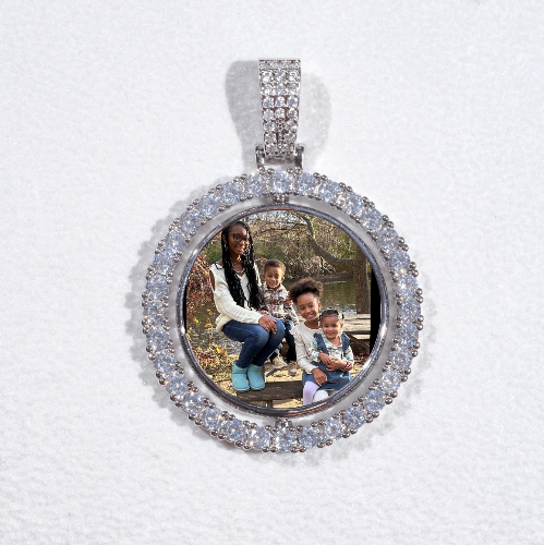 3D Spinning 2-Faced Custom Picture Pendant