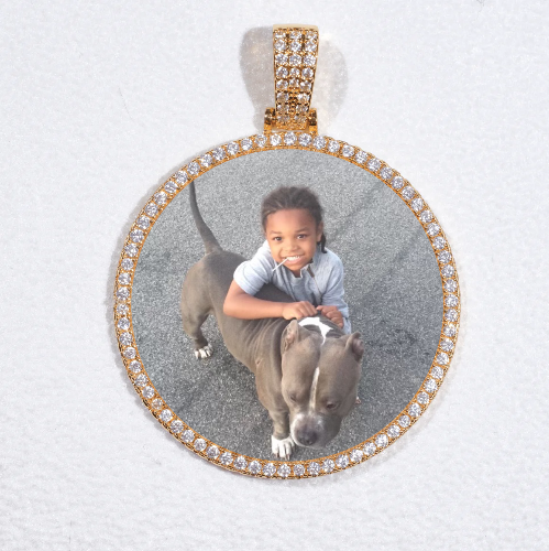 MEDIUM 3D CIRCLE CUSTOM PICTURE PENDANT