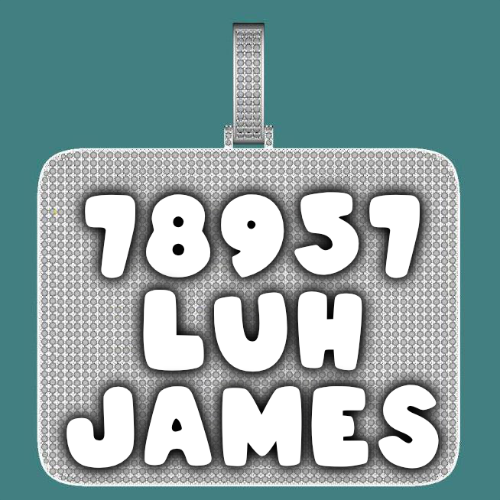 CUSTOM LETTER NECKLACE 3D BIG SQUARE
