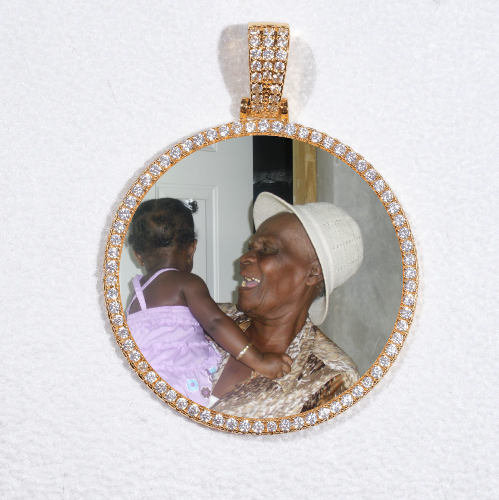 MEDIUM 3D CIRCLE CUSTOM PICTURE PENDANT