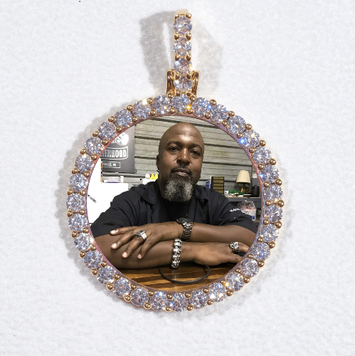 3D CIRCLE CUSTOM PICTURE PENDANT SMALL SIZE