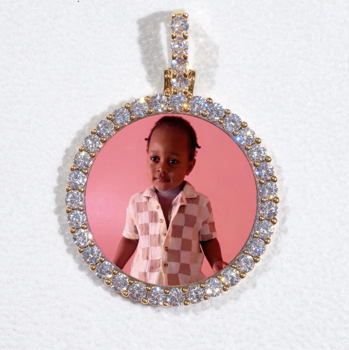 3D CIRCLE CUSTOM PICTURE PENDANT SMALL SIZE