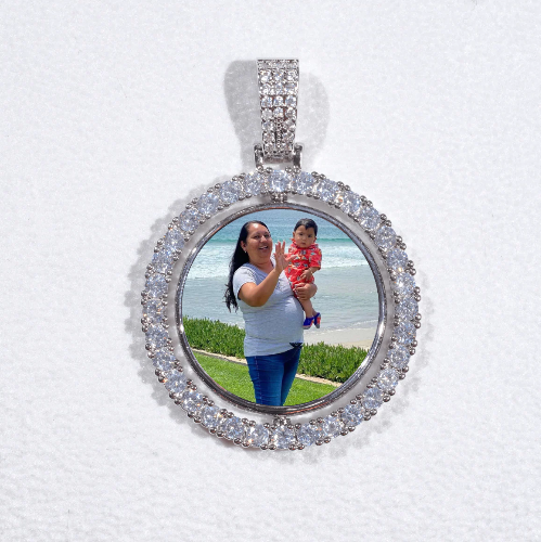 3D Spinning 2-Faced Custom Picture Pendant