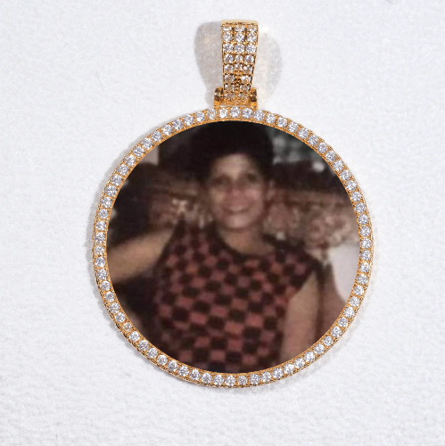 MEDIUM 3D CIRCLE CUSTOM PICTURE PENDANT