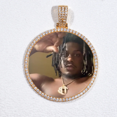 MEDIUM 3D CIRCLE CUSTOM PICTURE PENDANT