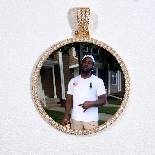 MEDIUM 3D CIRCLE CUSTOM PICTURE PENDANT