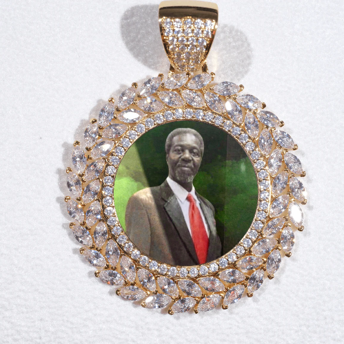 Large 3D Wheat Ear Custom Picture Pendant