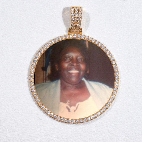 MEDIUM 3D CIRCLE CUSTOM PICTURE PENDANT
