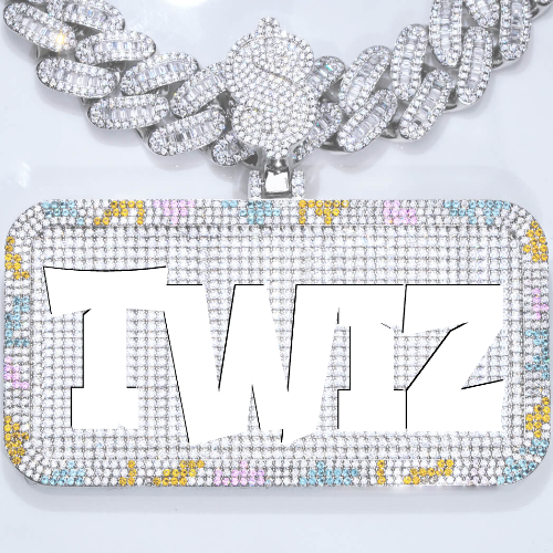 CUSTOM LETTER NECKLACE 3D COLORFUL SQUARE