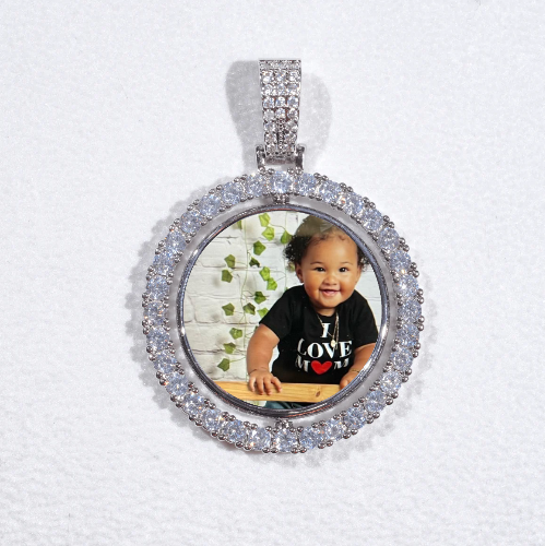 3D Spinning 2-Faced Custom Picture Pendant