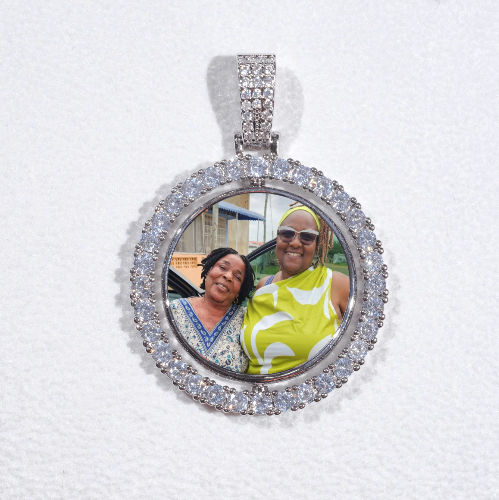 3D Spinning 2-Faced Custom Picture Pendant
