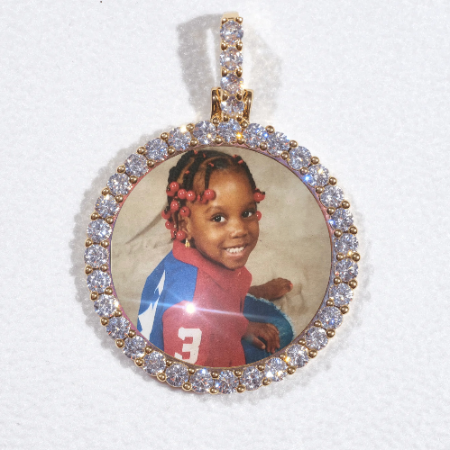 3D CIRCLE CUSTOM PICTURE PENDANT SMALL SIZE