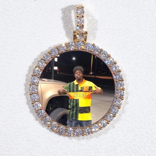 3D CIRCLE CUSTOM PICTURE PENDANT SMALL SIZE