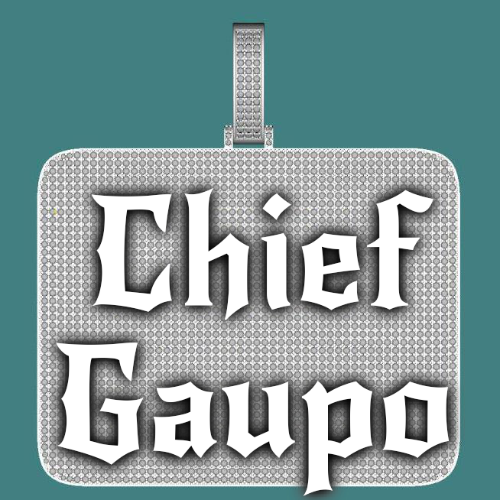 CUSTOM LETTER NECKLACE 3D BIG SQUARE