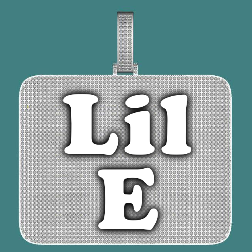 CUSTOM LETTER NECKLACE 3D BIG SQUARE