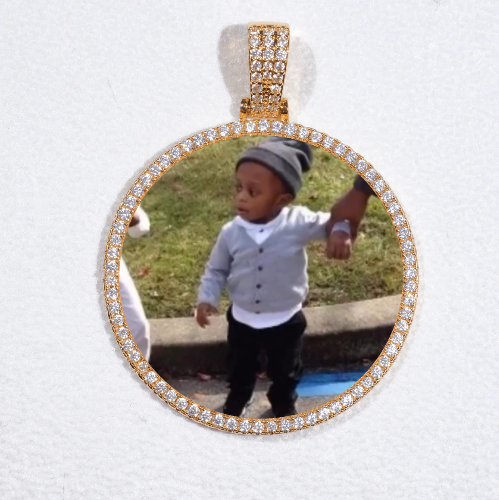 MEDIUM 3D CIRCLE CUSTOM PICTURE PENDANT