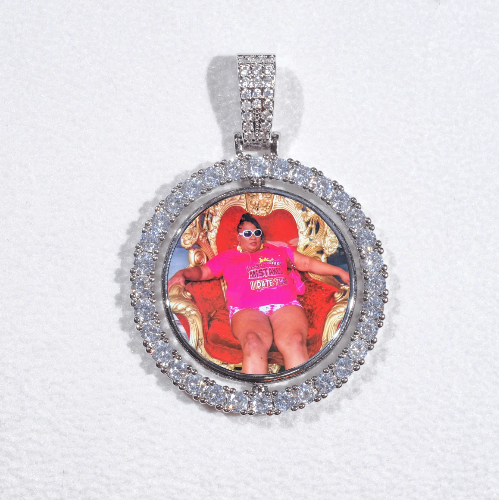 3D Spinning 2-Faced Custom Picture Pendant