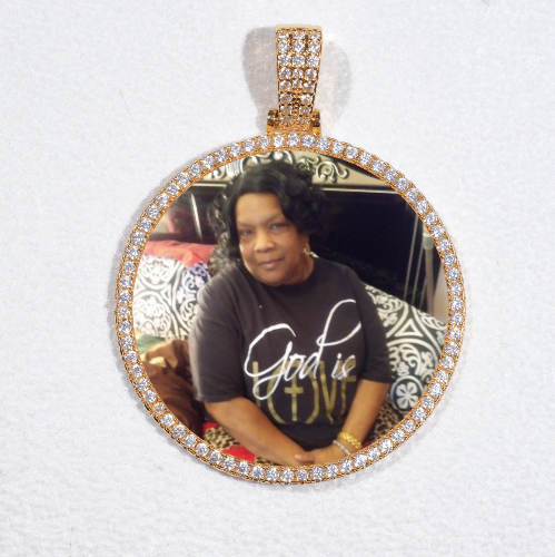 MEDIUM 3D CIRCLE CUSTOM PICTURE PENDANT