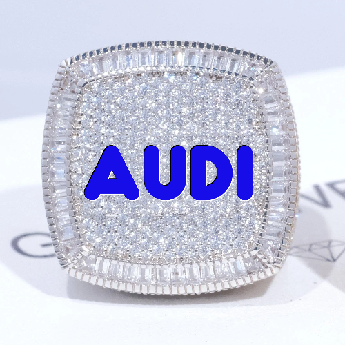 CUSTOM LETTER 3D ICED RING