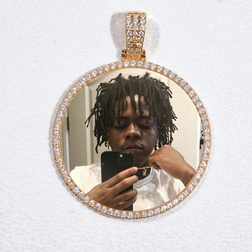 MEDIUM 3D CIRCLE CUSTOM PICTURE PENDANT