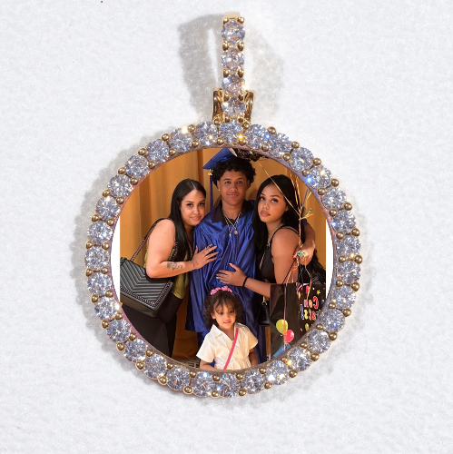 3D CIRCLE CUSTOM PICTURE PENDANT SMALL SIZE