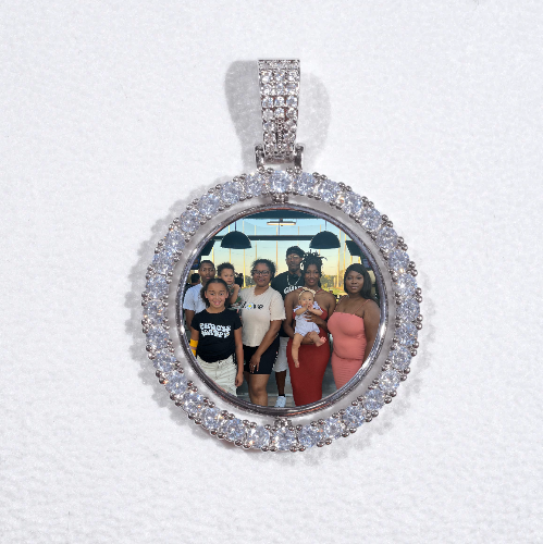 3D Spinning 2-Faced Custom Picture Pendant