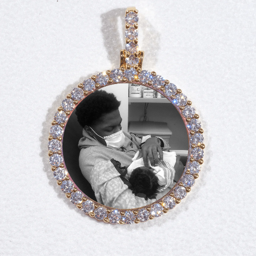 3D CIRCLE CUSTOM PICTURE PENDANT SMALL SIZE