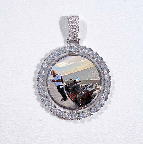 3D Spinning 2-Faced Custom Picture Pendant