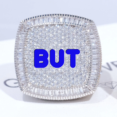 CUSTOM LETTER 3D ICED RING