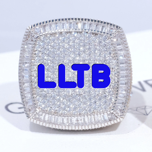 CUSTOM LETTER 3D ICED RING