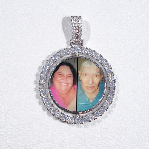3D Spinning 2-Faced Custom Picture Pendant