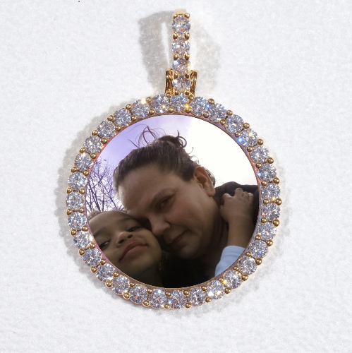 3D CIRCLE CUSTOM PICTURE PENDANT SMALL SIZE