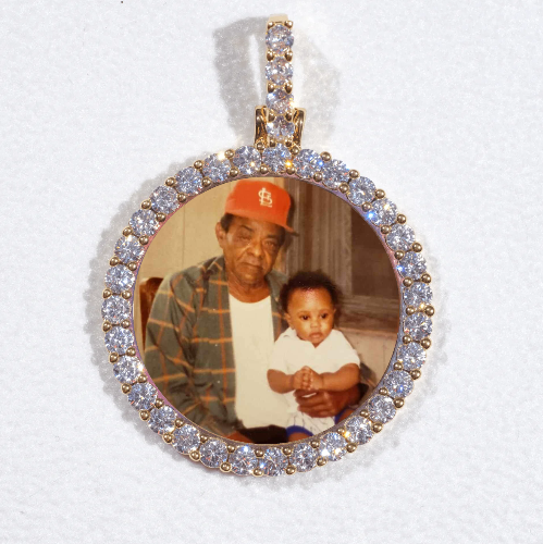 3D CIRCLE CUSTOM PICTURE PENDANT SMALL SIZE